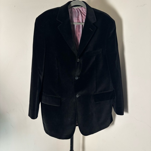 WILKE RODRIGUEZ Black Velour Jacket Blazer